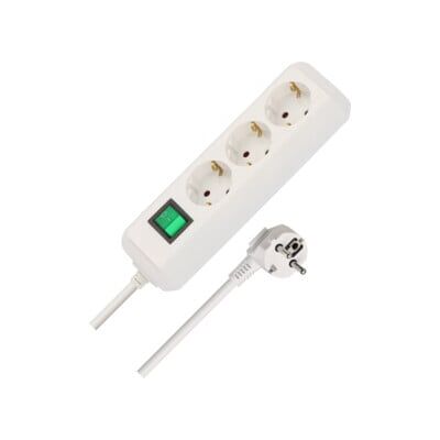 Eco-Line avec interrupteur 3 prises blanc 5 m H05VV-F 3G1,5 ; Brennenstuhl (1152920) - Publicité Eco-Line avec interrupteur 3 prises blanc 5 m H05VV-F 3G1,5 ; Brennenstuhl (1152920) - Publicité