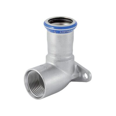 Geberit Coude de raccordement Mapress 90°, ES, d 18 mm x Rp 1/2, labs-f, L 43 mm (83405) - Publicité Geberit Coude de raccordement Mapress 90°, ES, d 18 mm x Rp 1/2, labs-f, L 43 mm (83405) - Publicité