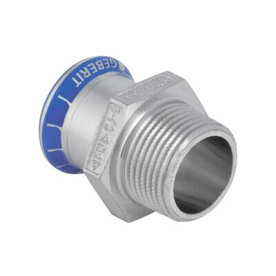 Geberit pièce de transition Mapress d 42xR 1 1/2, inox, mâle AG, sans plomb (81710) - Publicité Geberit pièce de transition Mapress d 42xR 1 1/2, inox, mâle AG, sans plomb (81710) - Publicité