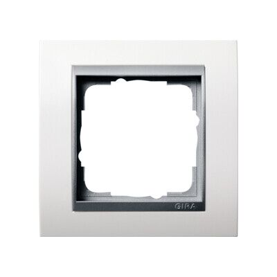 Gira Cadre de recouvrement 1f. pour interrupteur avec plaque alu ZL, Event 021171 (021171) - Publicité Gira Cadre de recouvrement 1f. pour interrupteur avec plaque alu ZL, Event 021171 (021171) - Publicité
