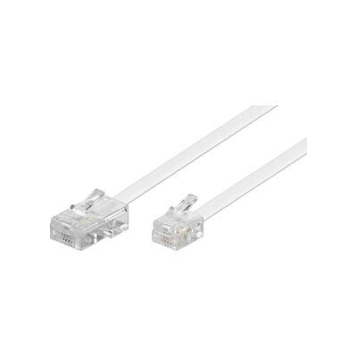 Goobay Câble de connexion RJ45-RJ11 3 m, blanc, St/St 93061 (93061) - Publicité Goobay Câble de connexion RJ45-RJ11 3 m, blanc, St/St 93061 (93061) - Publicité