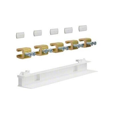 Connecteur de barre collectrice en cuivre Hager ZM15F 5 pôles - 250A, 12x5mm - Publicité Connecteur de barre collectrice en cuivre Hager ZM15F 5 pôles - 250A, 12x5mm - Publicité