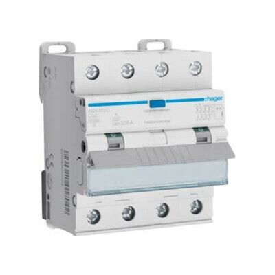 Hager ADX482D Interrupteur différentiel - 4P 32A 0.03A - Disjoncteur - Publicité Hager ADX482D Interrupteur différentiel - 4P 32A 0.03A - Disjoncteur - Publicité