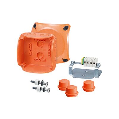 Hensel - FK 0402 - Orange - 104x104x70 - Boîte de dérivation - Publicité Hensel - FK 0402 - Orange - 104x104x70 - Boîte de dérivation - Publicité