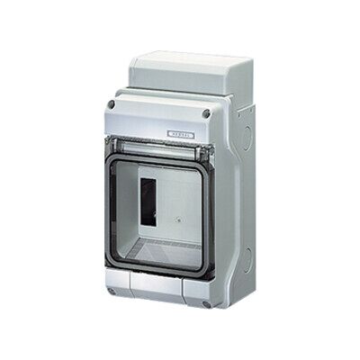 Boîte de distribution Hensel KV 9104 - 4,5 unités DIN - IP65 extérieur - Publicité Boîte de distribution Hensel KV 9104 - 4,5 unités DIN - IP65 extérieur - Publicité