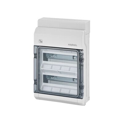 Hensel Boîtier d'automate KV 24TE (2x12x18 mm) IP65 KV PC 9224 (61001105) - Publicité Hensel Boîtier d'automate KV 24TE (2x12x18 mm) IP65 KV PC 9224 (61001105) - Publicité