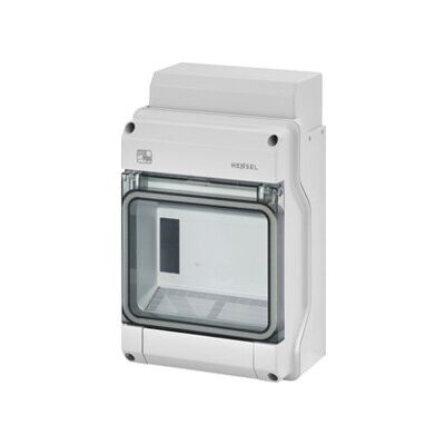 Hensel KV PC 9106 Boîte de distribution - 6 unités IP65 - Publicité Hensel KV PC 9106 Boîte de distribution - 6 unités IP65 - Publicité