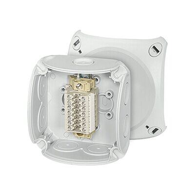 Hensel Boîtier de borniers en rangée 1,5-2,5 mm², 7 borniers RK 0207 T (62000173) - Publicité Hensel Boîtier de borniers en rangée 1,5-2,5 mm², 7 borniers RK 0207 T (62000173) - Publicité