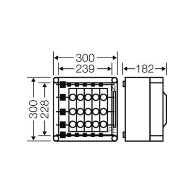 Hensel HEN Mi 3230 Boîtier de fusibles IP65 - 3 pôles, 5x63A, D02 E18 - Publicité Hensel HEN Mi 3230 Boîtier de fusibles IP65 - 3 pôles, 5x63A, D02 E18 - Publicité