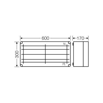 Hensel Boîtier pour barres omnibus 600x300mm 250A 5p MI 6452 (2000665) - Publicité Hensel Boîtier pour barres omnibus 600x300mm 250A 5p MI 6452 (2000665) - Publicité