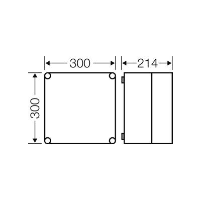 Hensel Boîtier vide 275x275x191mm Mi 0211 (2000009) - Publicité Hensel Boîtier vide 275x275x191mm Mi 0211 (2000009) - Publicité