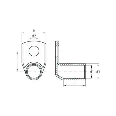 Intercable Cosse à œil coudée 90 degrés 150 mm² M16 ICR1501690 (181024) - Publicité Intercable Cosse à œil coudée 90 degrés 150 mm² M16 ICR1501690 (181024) - Publicité