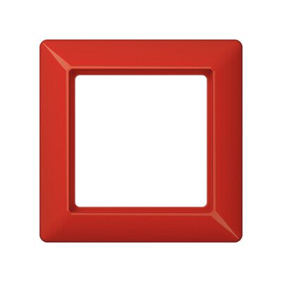 Jung Cadre simple rouge niveau/vertical AS 581 BF (AS581BFRT) - Publicité Jung Cadre simple rouge niveau/vertical AS 581 BF (AS581BFRT) - Publicité