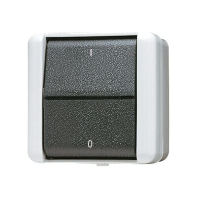 Jung 802 W - Interrupteur 2 pôles, Éclairage LED - Publicité Jung 802 W - Interrupteur 2 pôles, Éclairage LED - Publicité