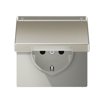 Jung Prise SCHUKO 16A 250V avec couvercle rabattable ES 1520 NAKL (ES1520NAKL) - Publicité Jung Prise SCHUKO 16A 250V avec couvercle rabattable ES 1520 NAKL (ES1520NAKL) - Publicité