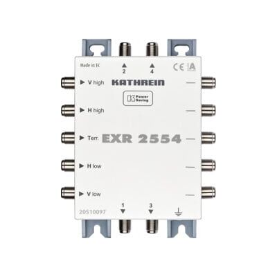 Kathrein Multiswitch 5 vers 4 en cascade EXR 2554 (20510097) - Publicité Kathrein Multiswitch 5 vers 4 en cascade EXR 2554 (20510097) - Publicité