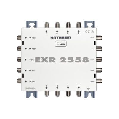Kathrein Multiswitch 5 vers 8 cascadeable EXR 2558 (20510096) - Publicité Kathrein Multiswitch 5 vers 8 cascadeable EXR 2558 (20510096) - Publicité