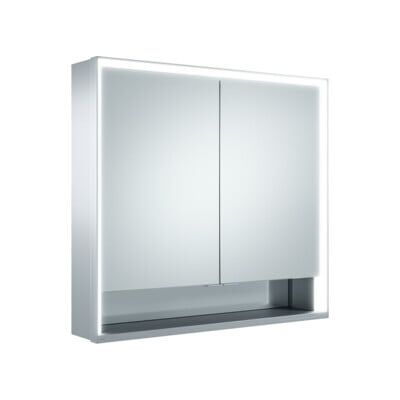 Armoire à Miroir Royal Lumos Argent - 2 Étagères, Contrôle Tactile - Publicité Armoire à Miroir Royal Lumos Argent - 2 Étagères, Contrôle Tactile - Publicité