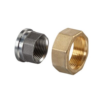 Kit de raccordement OV pour Regumat DN25 ÜM G 1 1/2 et raccord fileté 1IG, 2 parties ; Oventrop (1350457) - Publicité Kit de raccordement OV pour Regumat DN25 ÜM G 1 1/2 et raccord fileté 1IG, 2 parties ; Oventrop (1350457) - Publicité