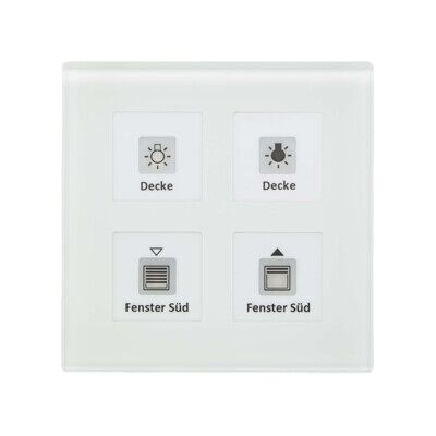 MDT Technologies Be-GT04W.01 - Interrupteur tactile en verre 4 canaux - Publicité MDT Technologies Be-GT04W.01 - Interrupteur tactile en verre 4 canaux - Publicité