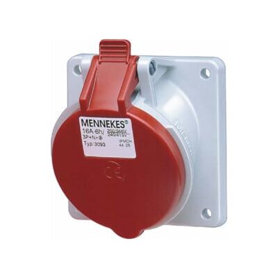 MENNEKES 3070 TwinContact 16A, IP44 - Prise Électrique - Publicité MENNEKES 3070 TwinContact 16A, IP44 - Prise Électrique - Publicité