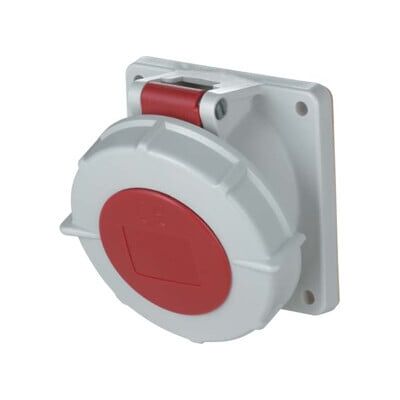 Mennekes 1808 - Prise TwinContact 32A, 5p, 6h, 400V, IP67 - Connecteur électrique - Publicité Mennekes 1808 - Prise TwinContact 32A, 5p, 6h, 400V, IP67 - Connecteur électrique - Publicité