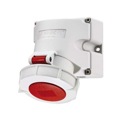Mennekes 9520 - Prise Murale Rouge 5P 16A 6h IP67 - Prise électrique - Publicité Mennekes 9520 - Prise Murale Rouge 5P 16A 6h IP67 - Prise électrique - Publicité