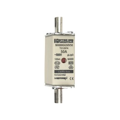 Mersen - NH0 50A - 500V - GG - Cartouche fusible - Publicité Mersen - NH0 50A - 500V - GG - Cartouche fusible - Publicité