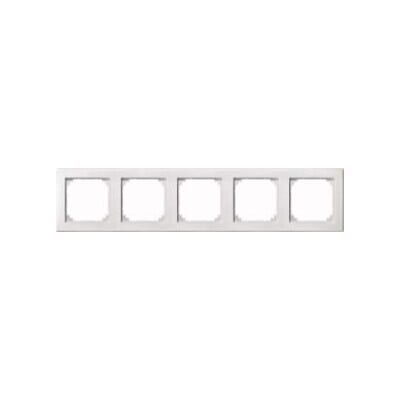 Merten 484519 - Cadre électrique pour 5 modules - Blanc polaire - Publicité Merten 484519 - Cadre électrique pour 5 modules - Blanc polaire - Publicité