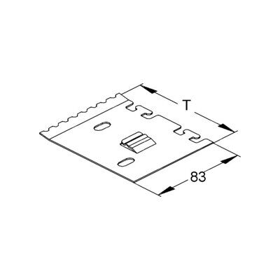 Niedax Plaque de fixation pour séparateur L 99, acier S LZTP 100 (LZTP 100) - Publicité Niedax Plaque de fixation pour séparateur L 99, acier S LZTP 100 (LZTP 100) - Publicité