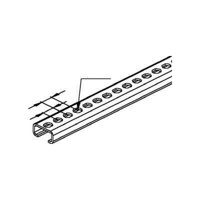 Niedax Modèle 2971/2GL Rail d'ancrage en profilé C galvanisé - Publicité Niedax Modèle 2971/2GL Rail d'ancrage en profilé C galvanisé - Publicité