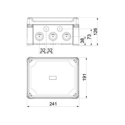 OBO - X16 H25 GNP5 LGR - IP67 - Boîtier de dérivation de câble - Publicité OBO - X16 H25 GNP5 LGR - IP67 - Boîtier de dérivation de câble - Publicité