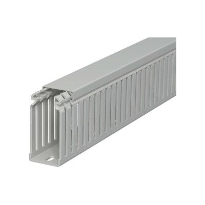 OBO Bettermann LKV 75037 Goulotte électrique - 2000mm PVC, Gris - Publicité OBO Bettermann LKV 75037 Goulotte électrique - 2000mm PVC, Gris - Publicité