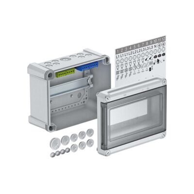 OBO Bettermann Kleinverteiler SDB 09 PS - IP66, 9 TE, couvercle transparent - Publicité OBO Bettermann Kleinverteiler SDB 09 PS - IP66, 9 TE, couvercle transparent - Publicité
