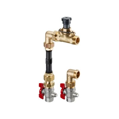 OV Kit de raccordement pour compteur de chaleur avec STRV Hycocon V pour distributeur, angle ; Oventrop (1404580) - Publicité OV Kit de raccordement pour compteur de chaleur avec STRV Hycocon V pour distributeur, angle ; Oventrop (1404580) - Publicité