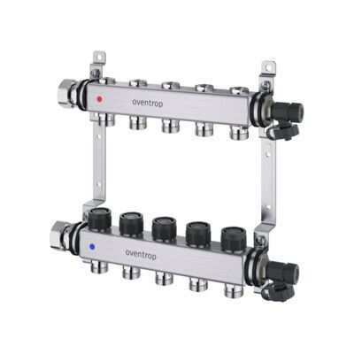 Oventrop Collecteur de chauffage Multidis SF 11 Kr., pour régulation thermique et électrique, inox (1406561) - Publicité Oventrop Collecteur de chauffage Multidis SF 11 Kr., pour régulation thermique et électrique, inox (1406561) - Publicité