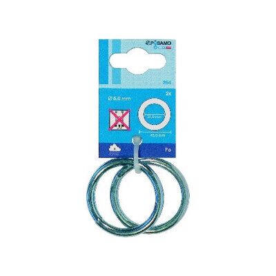 Anneau Zincé Posamo - Diamètre 40mm - Épaisseur 9mm - Galvanisé - Pack de 2 - Publicité Anneau Zincé Posamo - Diamètre 40mm - Épaisseur 9mm - Galvanisé - Pack de 2 - Publicité