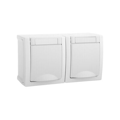 Prise Panasonic 90591188-DE 2-facs - Blanc - Publicité Prise Panasonic 90591188-DE 2-facs - Blanc - Publicité