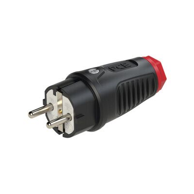 PCE Fiche de protection IP54 en caoutchouc 16A / 250V AC / 3p (2P+E) (9003399465369) - Publicité PCE Fiche de protection IP54 en caoutchouc 16A / 250V AC / 3p (2P+E) (9003399465369) - Publicité