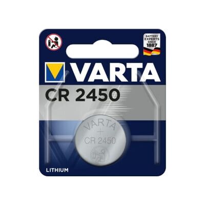Pile bouton 3 V 560 mAh CR2450 24,5 x 5,0 mm VARTA (06450 101 401) - Publicité Pile bouton 3 V 560 mAh CR2450 24,5 x 5,0 mm VARTA (06450 101 401) - Publicité