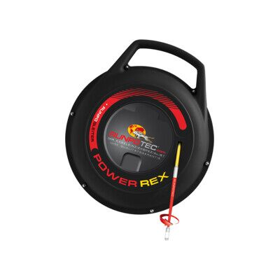 RUNPOTEC Tire-câbles en fibres de verre PowerRex dans un boîtier en plastique, Longueur ruban: 30 m (10088) - Publicité RUNPOTEC Tire-câbles en fibres de verre PowerRex dans un boîtier en plastique, Longueur ruban: 30 m (10088) - Publicité