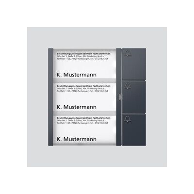 Siedle Nordic TM 612-3 AG - Module de Bouton d'Appel - Anthracite - Accessoire de Portier - Publicité Siedle Nordic TM 612-3 AG - Module de Bouton d'Appel - Anthracite - Accessoire de Portier - Publicité