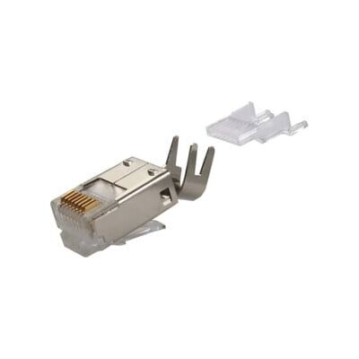 Telegärtner Connecteur RJ45 Cat.6 blindé 8 pôles (100027427) - Publicité Telegärtner Connecteur RJ45 Cat.6 blindé 8 pôles (100027427) - Publicité