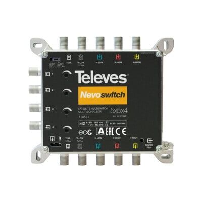 Televes Multiswitch 5 vers 4 en fonte NEVO recpower cascade MS54C (714501) - Publicité Televes Multiswitch 5 vers 4 en fonte NEVO recpower cascade MS54C (714501) - Publicité
