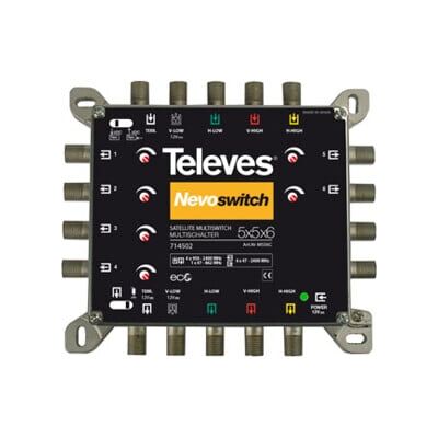 Multiswitch Televes avec 5 entrées - Accessoires TV - Publicité Multiswitch Televes avec 5 entrées - Accessoires TV - Publicité