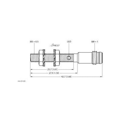 Capteur inductif Turck Bi1-EG05-AP6X-V1331 - Cylindrique, 1 mm, PNP, 10-30 VDC - Publicité Capteur inductif Turck Bi1-EG05-AP6X-V1331 - Cylindrique, 1 mm, PNP, 10-30 VDC - Publicité