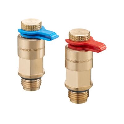 Valve de mesure OV gunmetal, rouge/bleu ; Oventrop (4209090) - Publicité Valve de mesure OV gunmetal, rouge/bleu ; Oventrop (4209090) - Publicité
