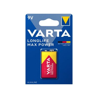 Pile 9V Varta - Alkaline Jetable - Publicité Pile 9V Varta - Alkaline Jetable - Publicité