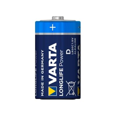 Pile alcaline Varta LR20 - Taille D - 16500mAh - Haute énergie - Publicité Pile alcaline Varta LR20 - Taille D - 16500mAh - Haute énergie - Publicité