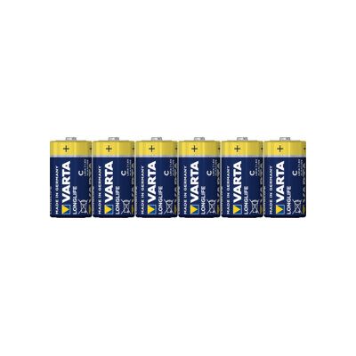 VARTA Longlife Extra Baby /C/LR14 6 pcs blister, 1,5 V (4114101306) - Publicité VARTA Longlife Extra Baby /C/LR14 6 pcs blister, 1,5 V (4114101306) - Publicité